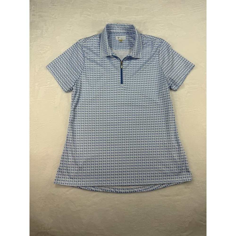 Greg Norman - Play Dry Short Sleeve Zip Polo - Women's L - Golf / Tennis
